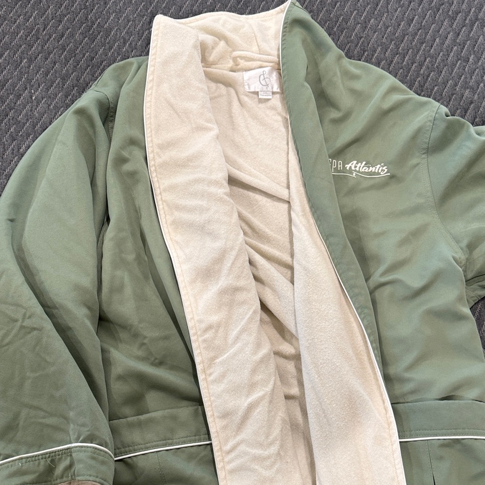 Green Atlantis Jacket with Cream Lining